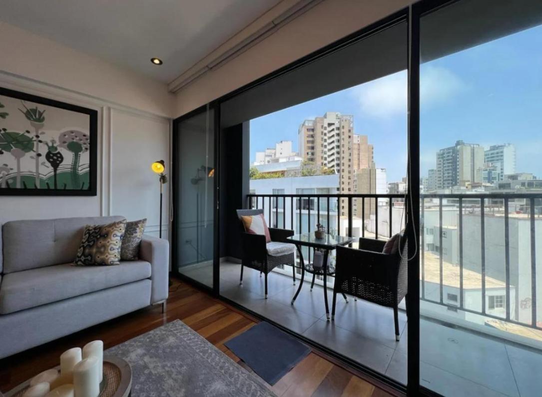 Exclusivo Y Moderno Depa En Miraflores Vista Al Mar Y A La Ciudad Amoblado Apartments Lima Kültér fotó