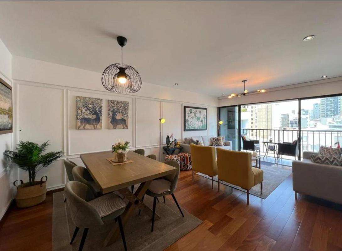 Exclusivo Y Moderno Depa En Miraflores Vista Al Mar Y A La Ciudad Amoblado Apartments Lima Kültér fotó